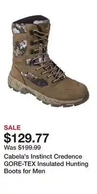 Cabela's Cabela's Instinct Credence GORE-TEX Insulated Hunting Boots for Men offer