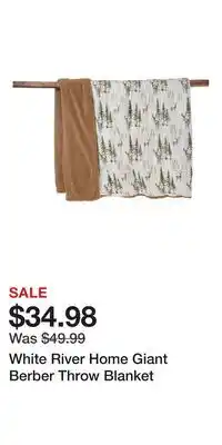 Cabela's White River Home Giant Berber Throw Blanket offer