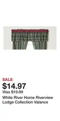 Cabela's White River Home Riverview Lodge Collection Valance offer