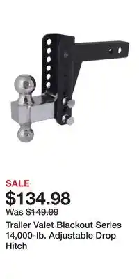 Cabela's Trailer Valet Blackout Series 14,000-lb. Adjustable Drop Hitch offer