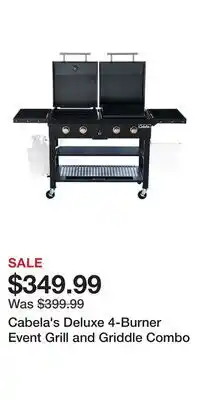 Cabela's Cabela's Deluxe 4-Burner Event Grill and Griddle Combo offer