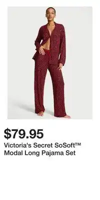 Victoria's Secret Victoria's Secret SoSoft Modal Long Pajama Set offer