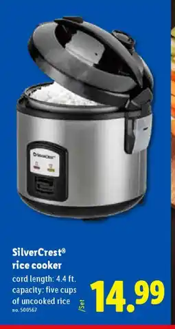 Lidl SilverCrest rice cooker offer