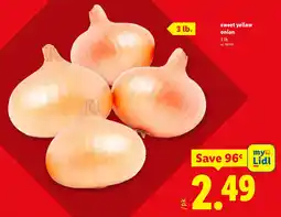 Lidl Sweet yellow onion offer