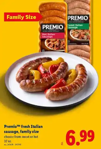 Premio fresh Italian sausage