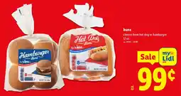 Lidl choose from hot dog or hamburger offer