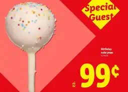 Lidl Birthday cake pops offer