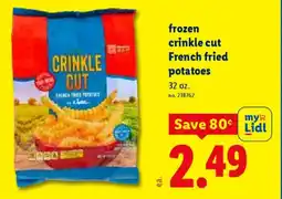 Lidl Frozen crinkle cut french fried offer