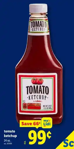 Lidl Tomato ketchup offer