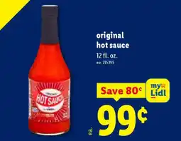 Lidl Original hot sauce offer