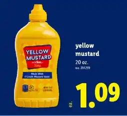 Lidl Yellow mustard offer