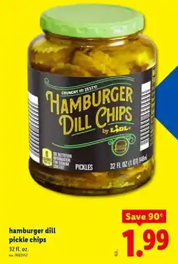 Lidl Hamburger dill pickle chips offer