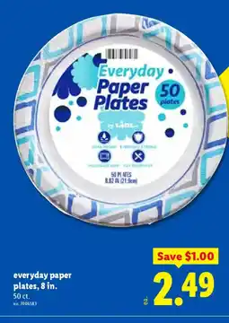 Lidl Everyday paper plates offer