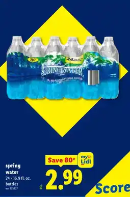 Lidl Spring water offer