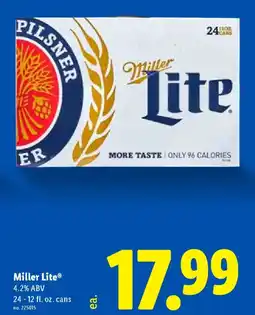 Lidl Miller Lite offer