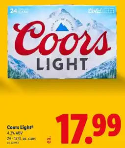 Lidl Coors Light offer