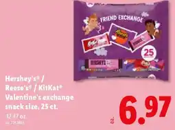 Lidl Hershey's Reese's KitKat Valentine's exchange snack size offer