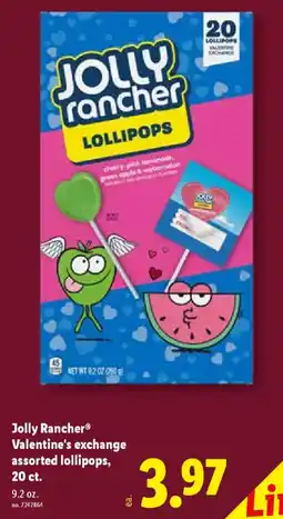 Lidl Jolly Rancher valentine's exchange assorted lollipops offer