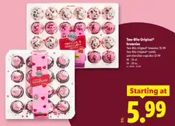 Lidl Two-Bite Original brownies offer