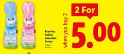 Lidl Favorina hollow chocolate bunny offer