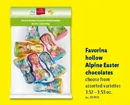 Lidl Favorina hollow Alpine Easter chocolates offer