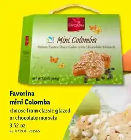 Lidl Favorina mini Colomba offer