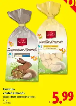 Lidl Favorina coated almonds offer