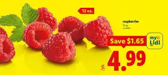 Lidl Raspberries offer
