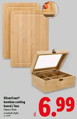 Lidl SilverCrest bamboo cutting board/box offer