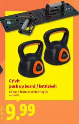 Lidl Crivit push up board kettlebell offer