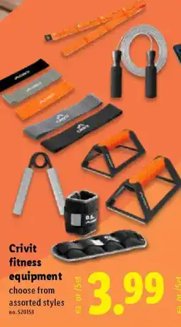 Lidl Crivit fitness equipment offer