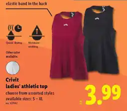 Lidl Crivit ladies' athletic top offer