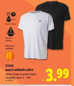 Lidl Crivit men's athletic shirt offer