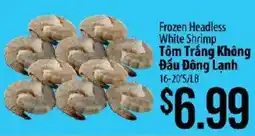 Hmart Frozen Headless White Shrimp offer