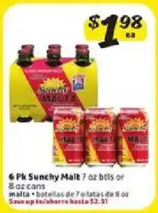 Fresco y Más 6 Pk Sunchy Malt offer