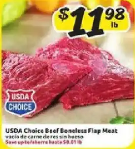 Fresco y Más USDA Choice Beef Boneless Flap Meat offer