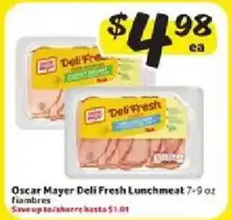 Fresco y Más Oscar Mayer Deli Fresh Lunchmeat offer