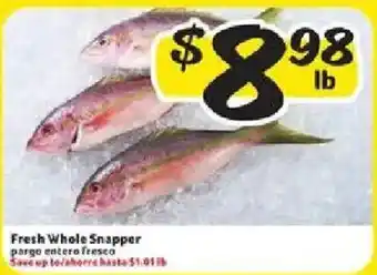Fresco y Más Fresh Whole Snapper offer