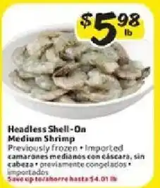 Fresco y Más Headless Shell-On Medium Shrimp offer