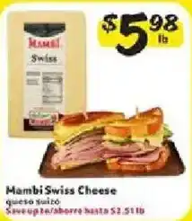 Fresco y Más Mambi Swiss Cheese offer