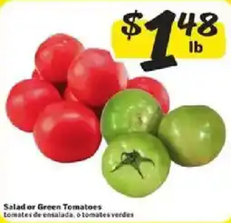 Fresco y Más Salad or Green Tomatoes offer