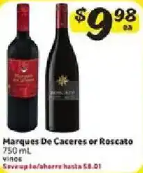 Fresco y Más Marques De Caceres or Roscato offer