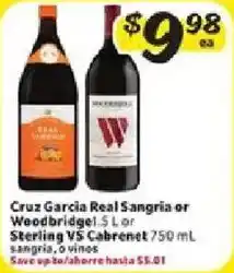 Fresco y Más Cruz Garcia Real Sangria or Woodbridgel offer