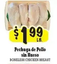 La Michoacana Boneless chicken breast offer