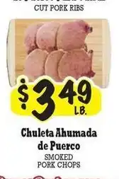 La Michoacana Smoked pork chops offer