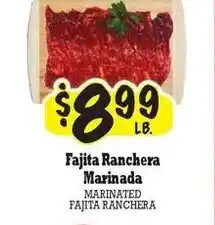 La Michoacana Marinated fajita ranchera offer