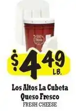 La Michoacana Fresh cheese offer