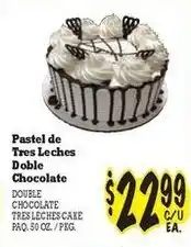 La Michoacana Double chocolate tres leches cake offer