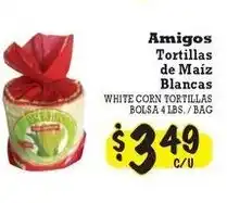 La Michoacana White corn tortillas offer
