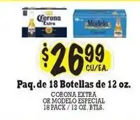 La Michoacana Corona extra or modelo especial offer